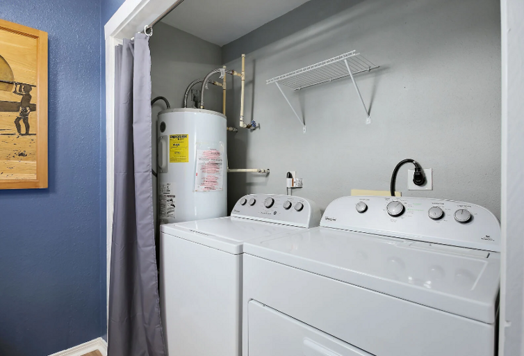 Full size washer/dryer for your convenience