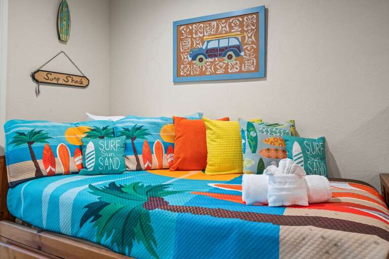 Bright colors and decor