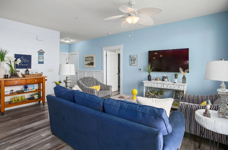 Great place to snuggle up for a good movie, after a day of adventure!