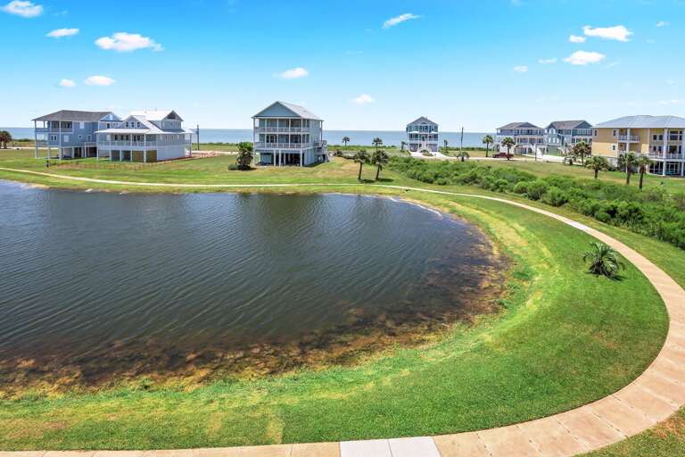 Rent a golf cart and take the tunnel over to the ocean side so that you don't have to cross the road!