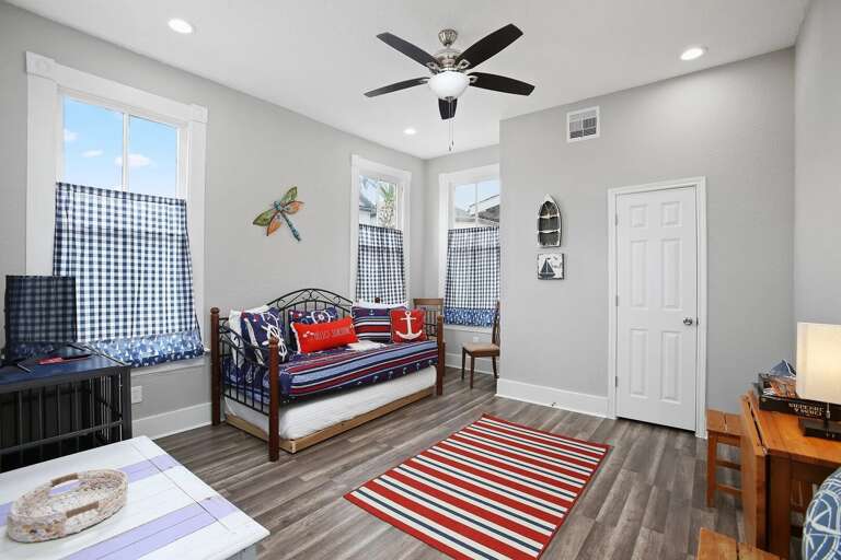 Downstairs Bedroom #1
Trundle Bed with two separate twin mattresses!