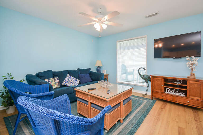 Unwind in our thoughtfully designed living room, where efficiency meets perfection.  ️ 