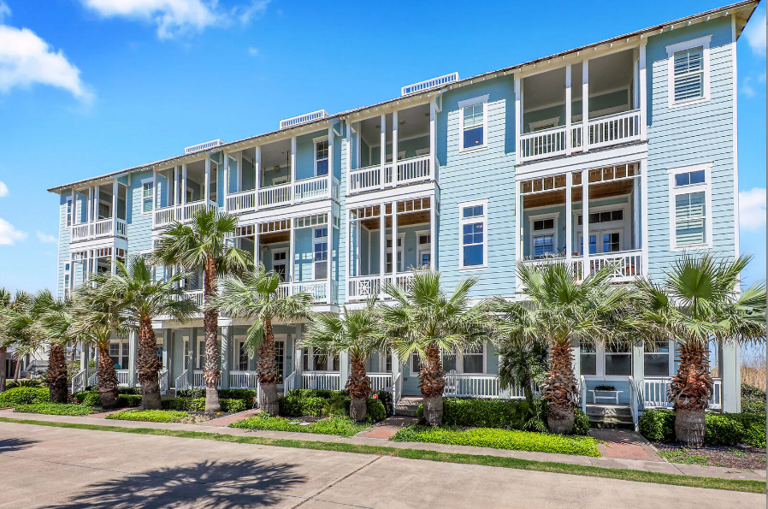 Front of townhouses Front of townhouses