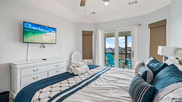 Patio access from the master bedroom.