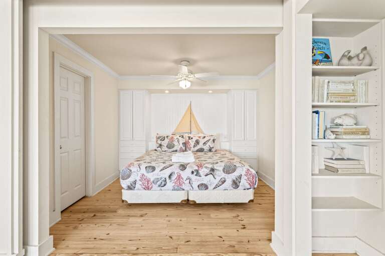 Primary bedroom with King size bed