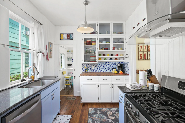 This kitchen has it all. Everything from crockpots to all different sizes of ice cream scoops. Just bring your food and drinks! This kitchen has it all. Everything from crockpots to all different sizes of ice cream scoops. Just bring your food and drinks!