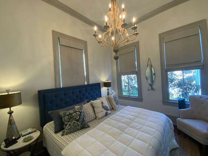 This bedroom now has a King size bed This bedroom now has a King size bed