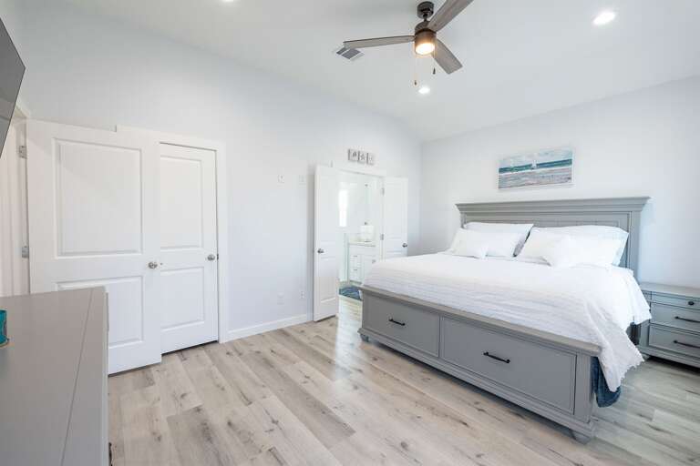   City lights or starry nights, our master bedroom is your perfect escape.  ️ 