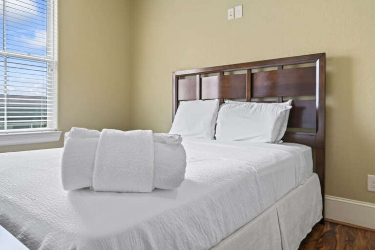 Another view of the bed in the 6th bedroom.