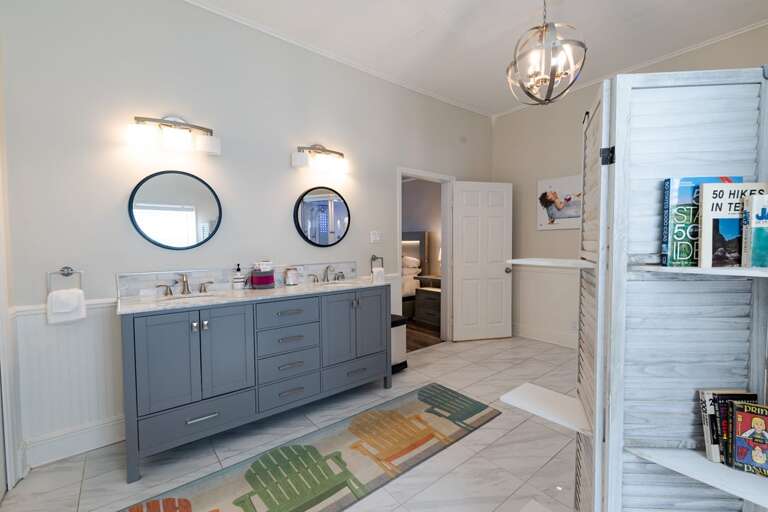 Primary Bathroom w/ Double-Vanity Sinks