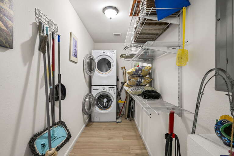 In home laundry for your convenience.