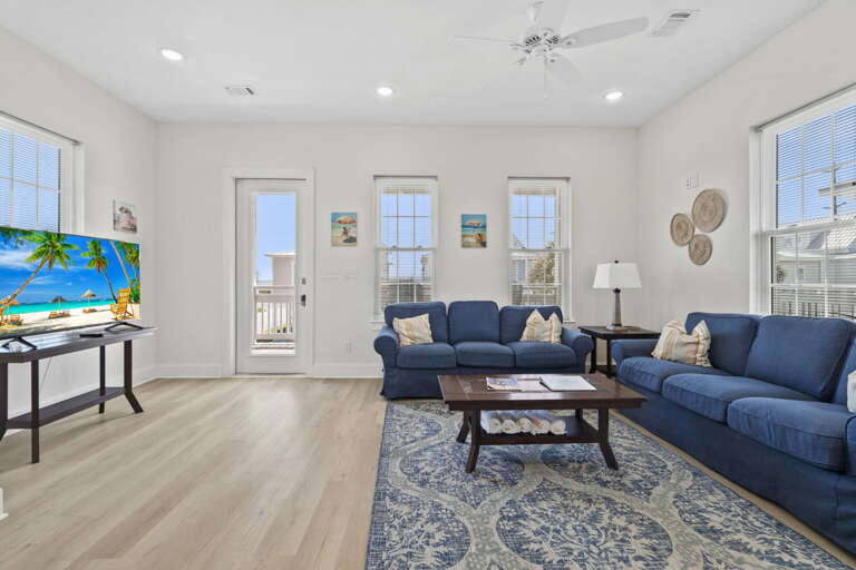 Spacious, cozy living area perfect for relaxing after a day out.
