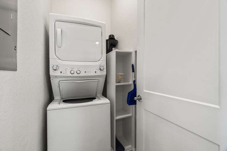 In-unit washer and dryer for added convenience during your stay.