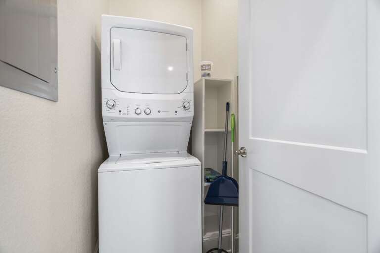 In-unit laundry to keep your stay easy and stress-free.