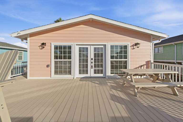 Step outside to a large deck with plenty of room to enjoy the fresh coastal air.