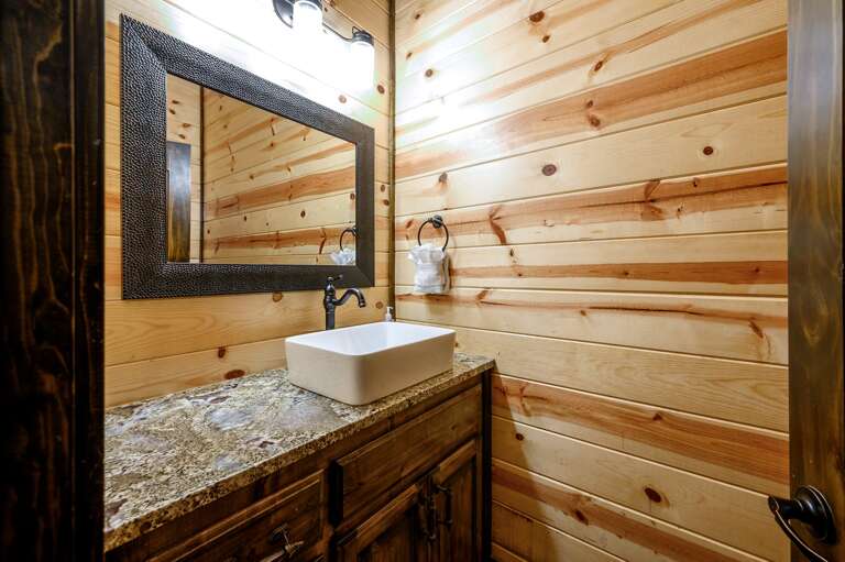 Living room half bathroom.