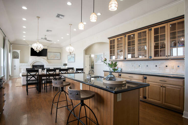 Great room with wall of windows to enjoy the ocean view while indoors.