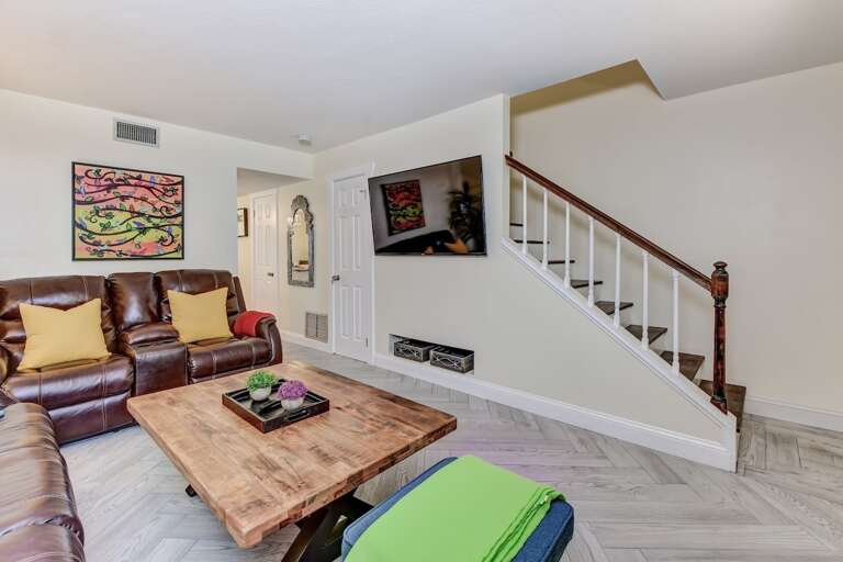 Inviting Living Room with Smart TV