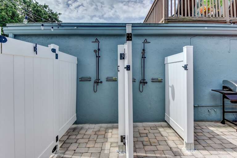 Two Outdoor Showers with Hot/Cold