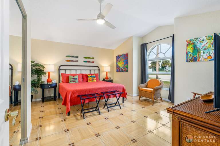 Master Bedroom with King Bed and Ensuite Bathroom