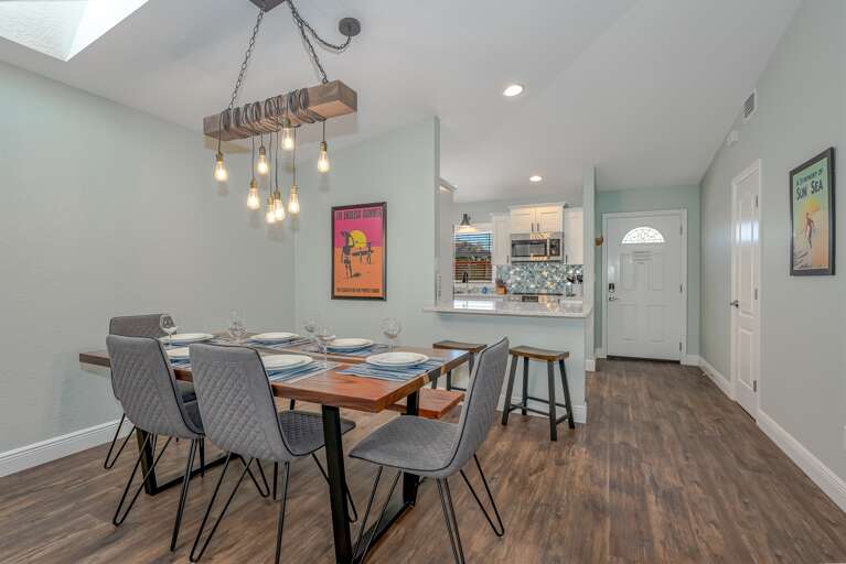 Dining Area and Kitchen w/ Bar Seating
