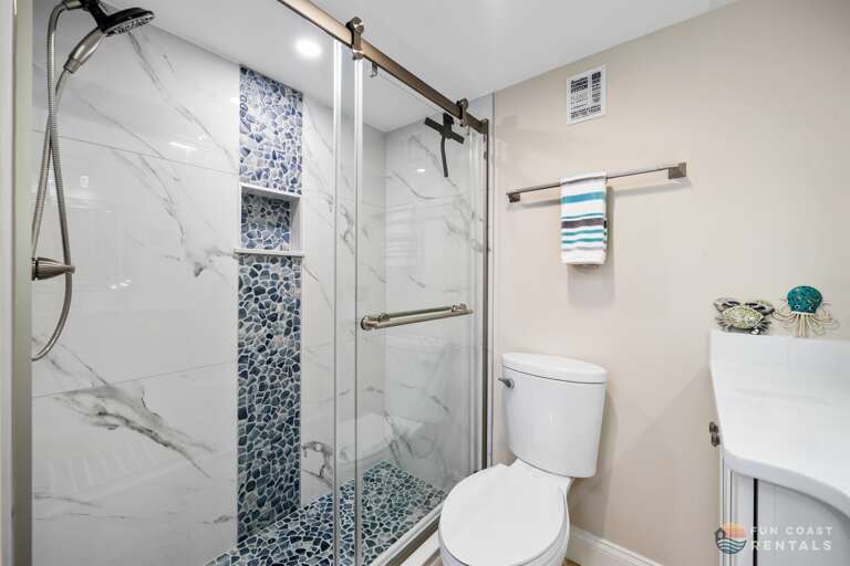 Newly-Renovated Full Bathroom with Shower
