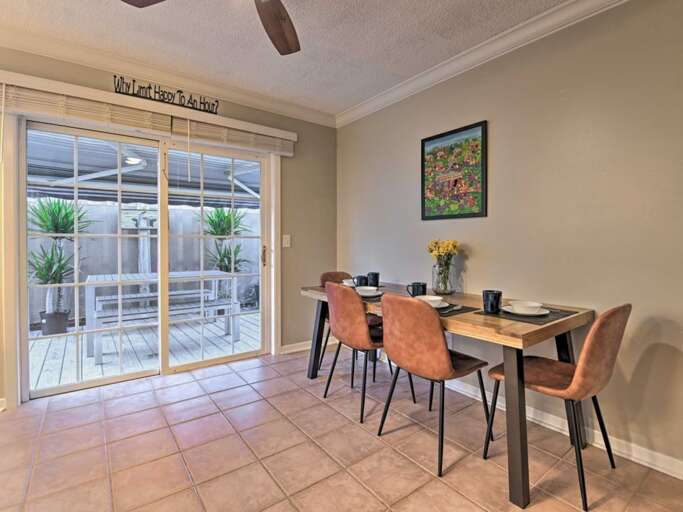 Dining Area with Side Yard Access