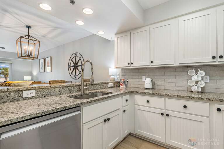 Updated Kitchen with Bar Seating and Granite