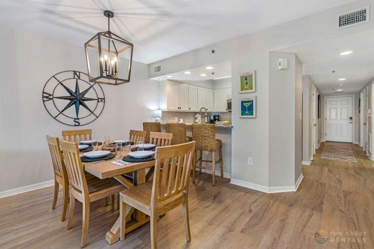 Dining Area and Kitchen with Bar Seating