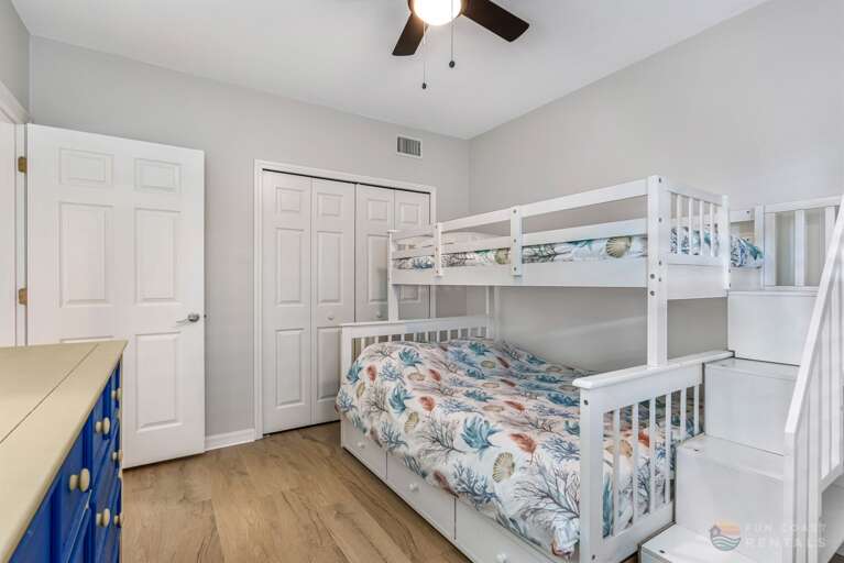 Bedroom with Bunk Beds and Smart TV