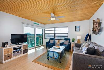 Living Room with Ample Lounging Space and Television