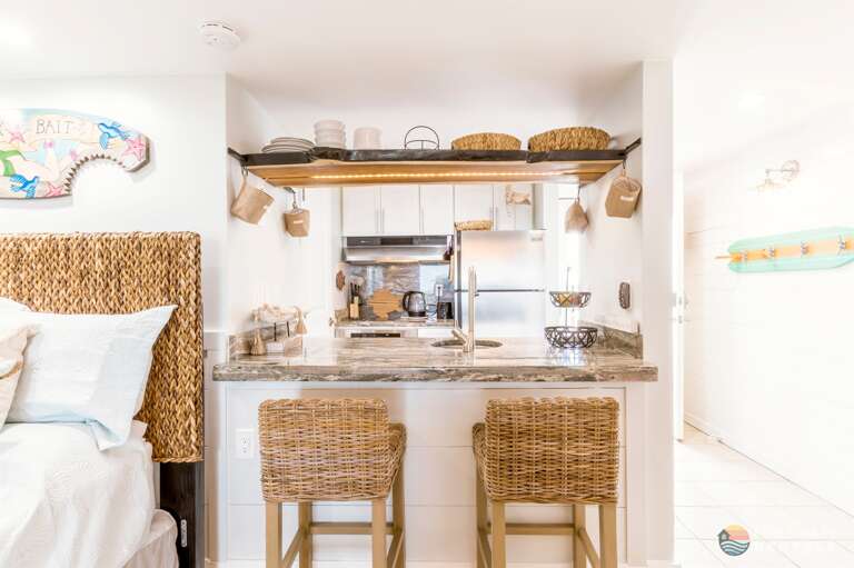 Fully Equipped Kitchen with Bar Seating