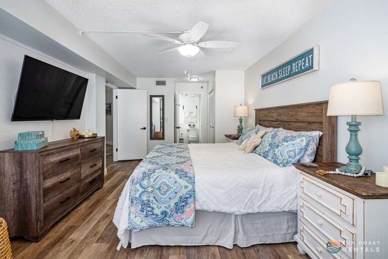 King Bedroom with Ensuite Bathroom and 55" Smart TV