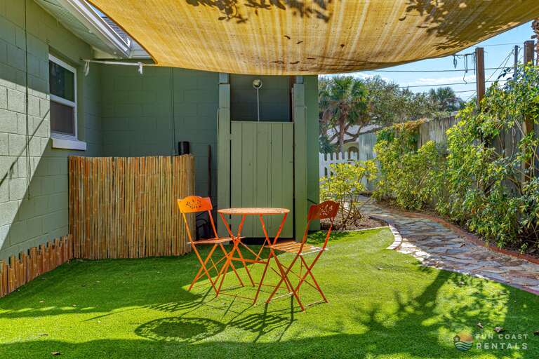 Fully fenced private Backyard!