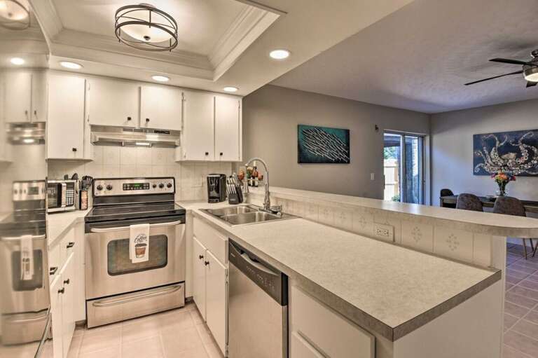 Fully Equipped Stainless Steel Kitchen