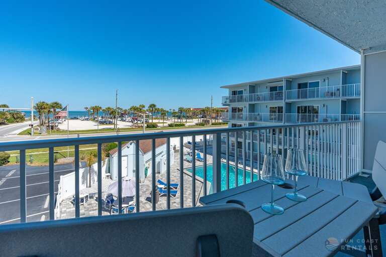 Stunning ocean and pool views from your balcony!