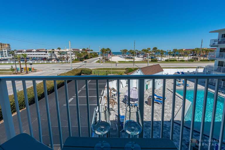 Stunning ocean and pool views from your balcony!