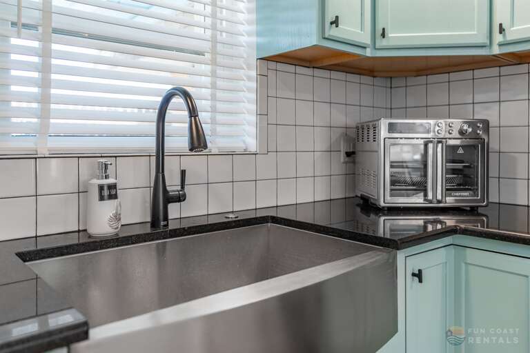 Updated Kitchen with farm sink!