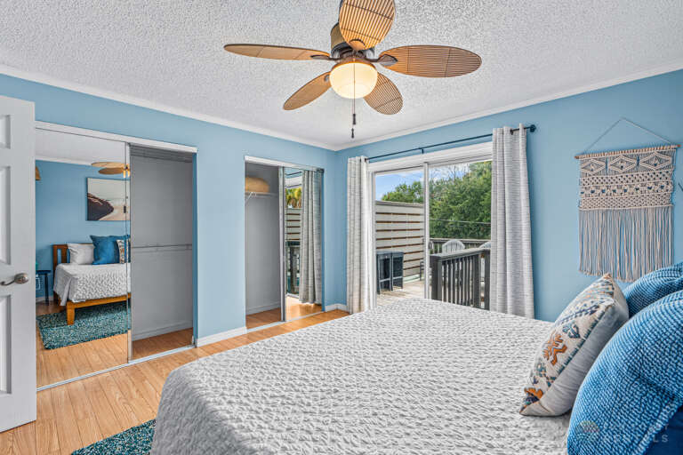 King Master Bedroom with Sun Deck Access