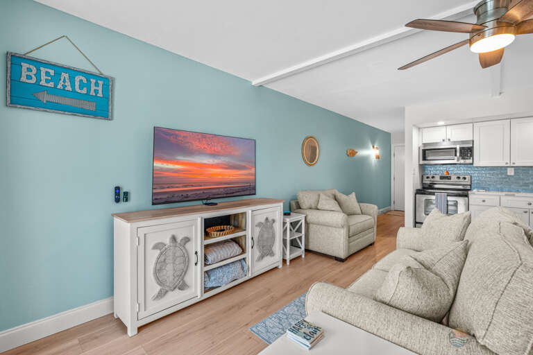 Lounging Area with Smart TV