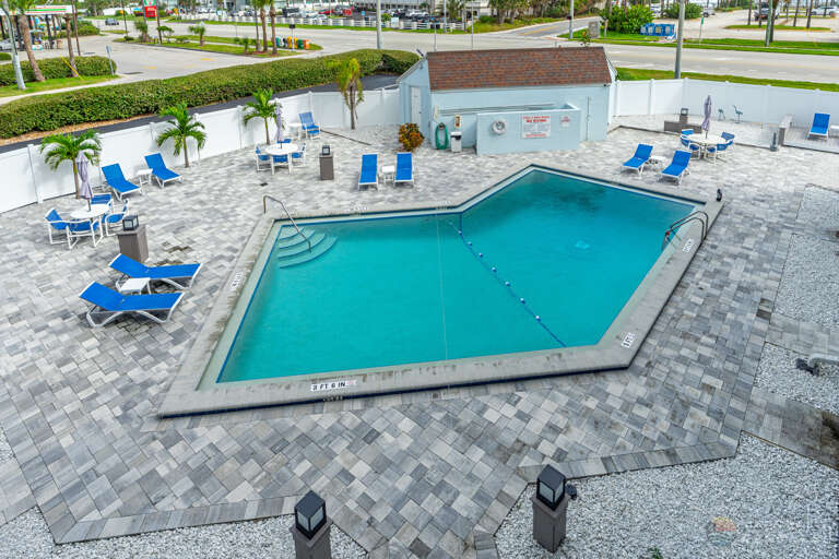 Beautiful Community Pool with Sun Loungers