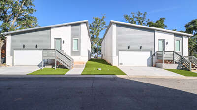 Casa Vista Mare (Units A-B. Both included in the rental) Beach is directly behind the homes.