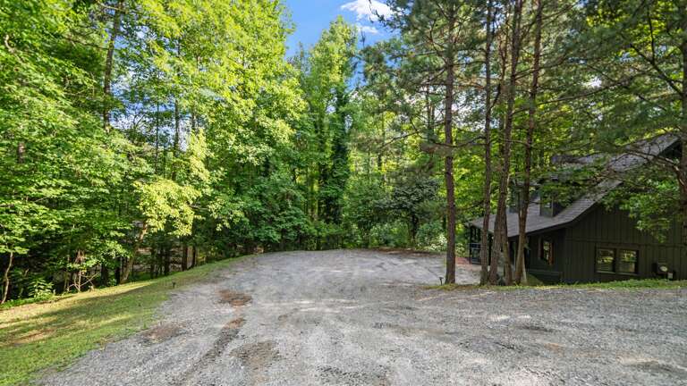 Driving entrance to the home