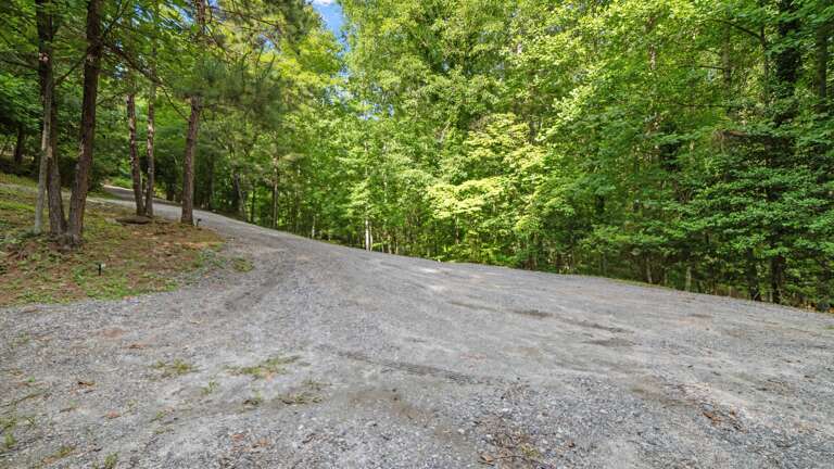 Driveway leading to the two properties - plenty of parking