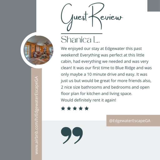 We love when our guests share their experiences with us!