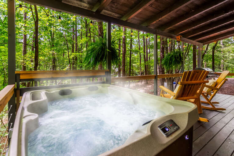 Private hot tub