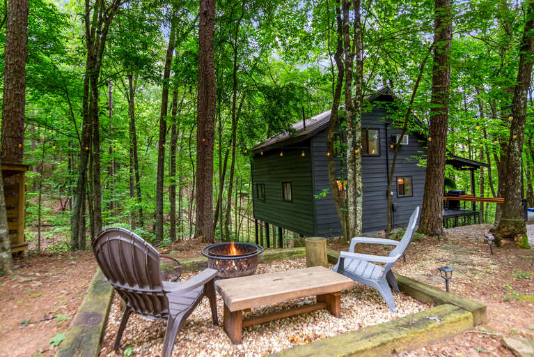 Exterior view of the Enotah Cabin