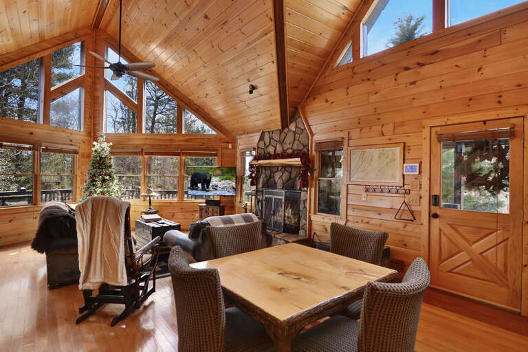 Fire Place with Wood Provided Fire Place with Wood Provided