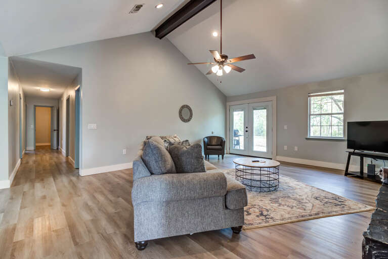 Living Area w/ Fireplace