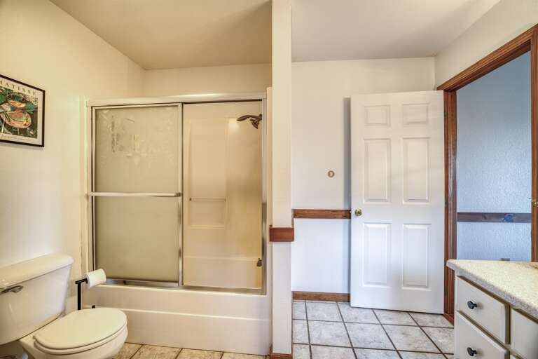 Master bathroom- ensuite- tub/shower combo